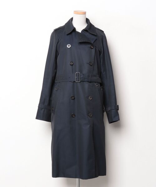 Aquascutum（アクアスキュータム） トレンチコート - ネイビー