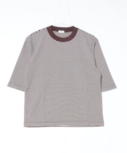 「LOEFF」 7分袖カットソー - ブラック レディース_画像3