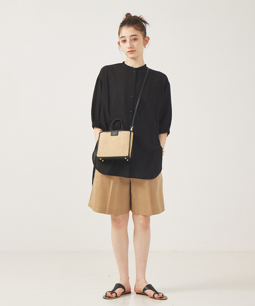 「Rouge vif」 ショートパンツ 38 チャコールグレー レディース_画像7