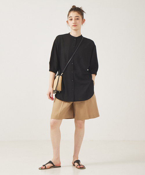 「Rouge vif」 ショートパンツ 38 チャコールグレー レディース_画像8