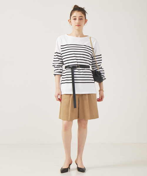 「Rouge vif」 ショートパンツ 38 チャコールグレー レディース_画像9