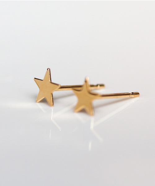 ピアス ゴールド スター ピアス | K18 レディース