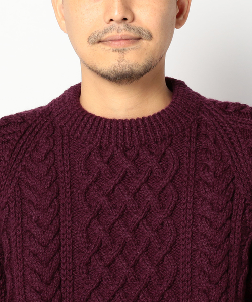 SHIPS（シップス） セーター ニット INVERALLAN: 「1A」 ウール クルー