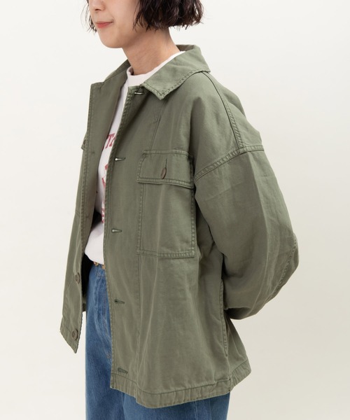 My Fav. CHILD WOMAN ミリタリージャケット モッズコート 綿ツイル