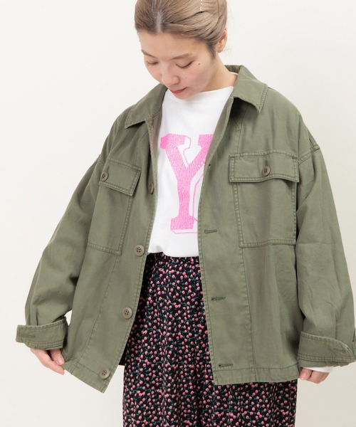 My Fav. CHILD WOMAN ミリタリージャケット モッズコート 綿ツイル