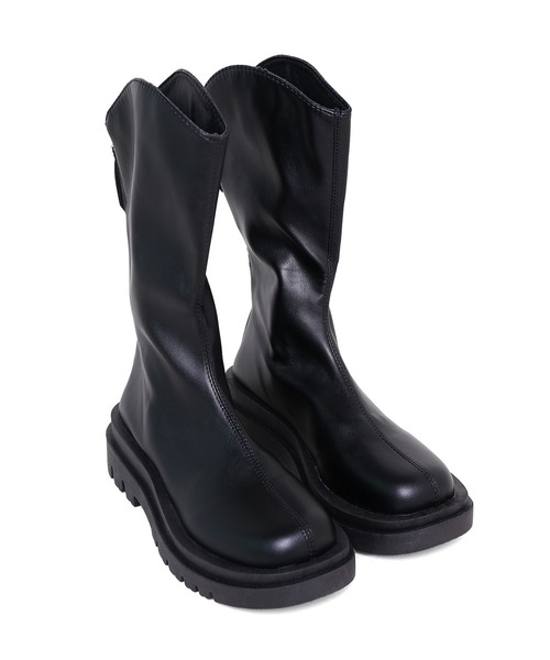 minsobi（ミンソビ） ブーツ ラウンドカットショートブーツ レディース