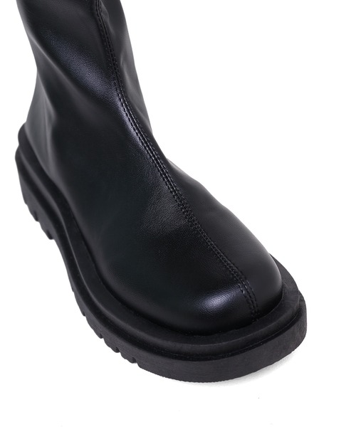 minsobi（ミンソビ） ブーツ ラウンドカットショートブーツ レディース