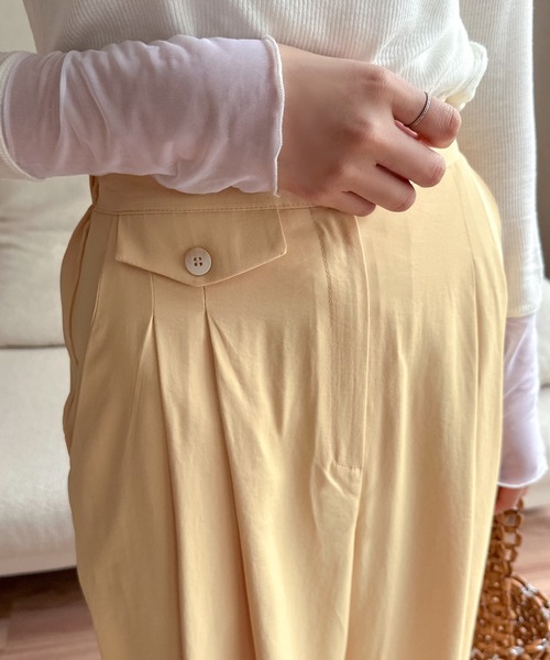 Isn't She？ パンツ カラーワイドパンツ レディース : ZOZOTOWN