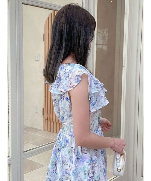 【6/11まで限定価格】dazzlin 2wayカラーバックティアードワンピース dazzlin（ダズリン）の「2WAYカラーバックティアードワンピース