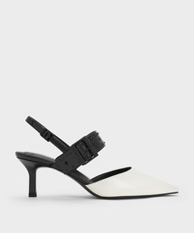 CHARLES ＆ KEITH パンプス Sepphe セフェ スタッズストラップ