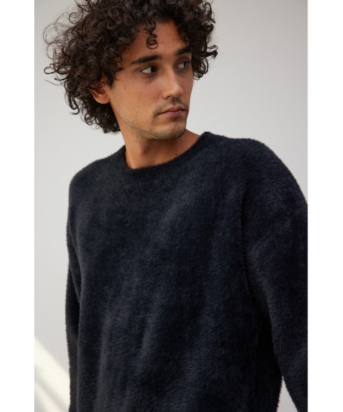 AZUL BY MOUSSY セーター ニット シャギーニットプルオーバー メンズ