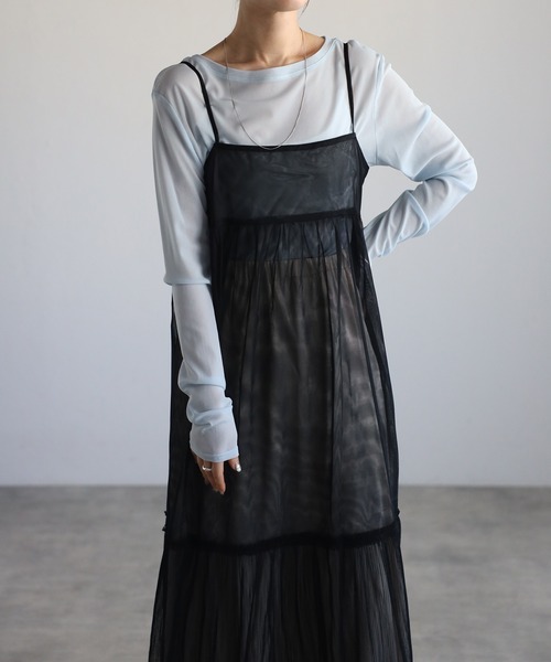 新品未使用品⭐︎オアーノ　シアータックワンピース OUNNOUN】シアータックワンピース[品番：MKSW0063967