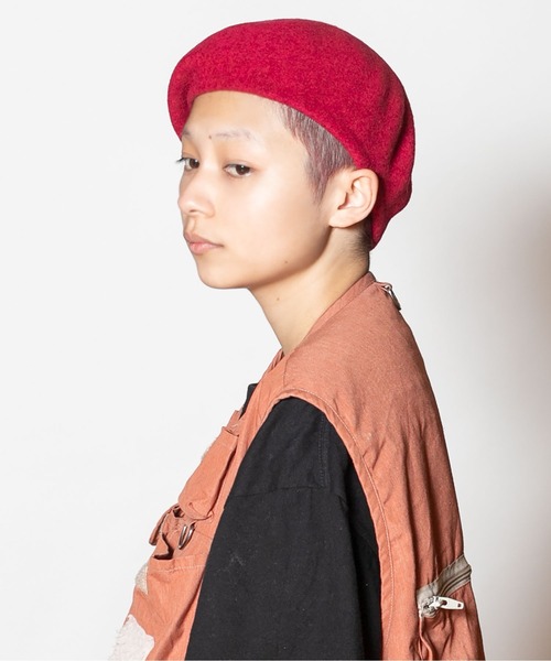 美品✨完売品✨CA4LAカシラ CF MONT ベレー帽 リボン ニット帽 美品✨完売品✨CA4LAカシラ CF MONT ベレー帽 リボン ニット帽