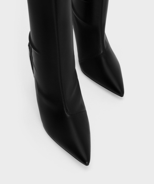 CHARLES ＆ KEITH ブーツ Devon デボン メタリックブレード