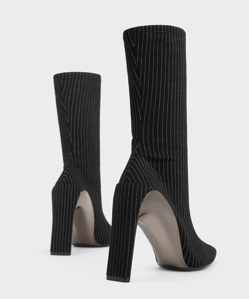 CHARLES ＆ KEITH ブーツ Devon デボン メタリックブレード