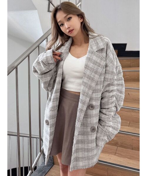 j-whiteチェスターコート レディース ONE'S TRUE コート チェスターコート レディース : ZOZOTOWN