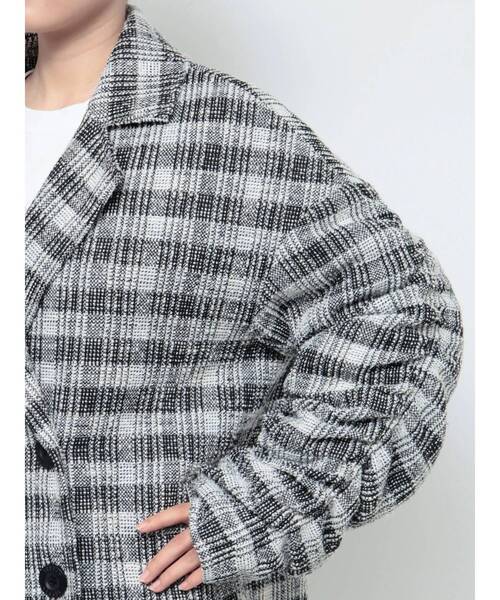 GYDA コート チェスターコート BIG check レディース : ZOZOTOWN