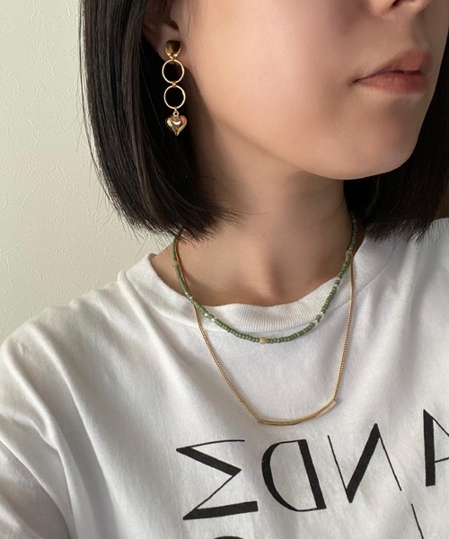 CERCA アレルギー対応 ネックレス 「Le scale」カーブラインネックレス