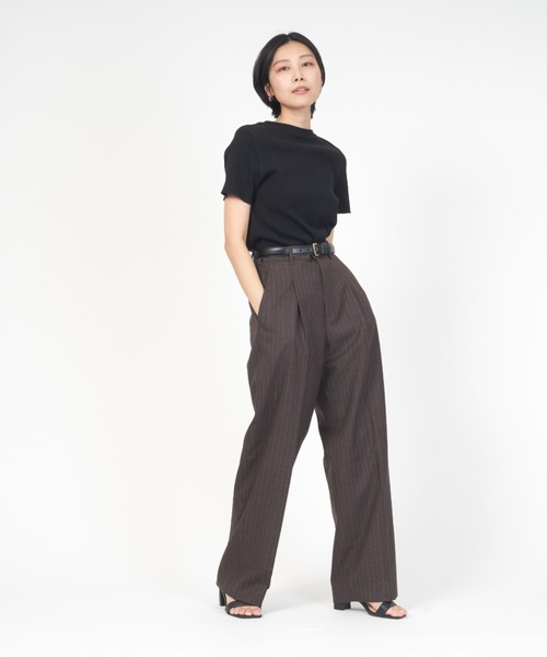 THE SHINZONE スラックス パンツ PIN STRIPE SLACKS ピン