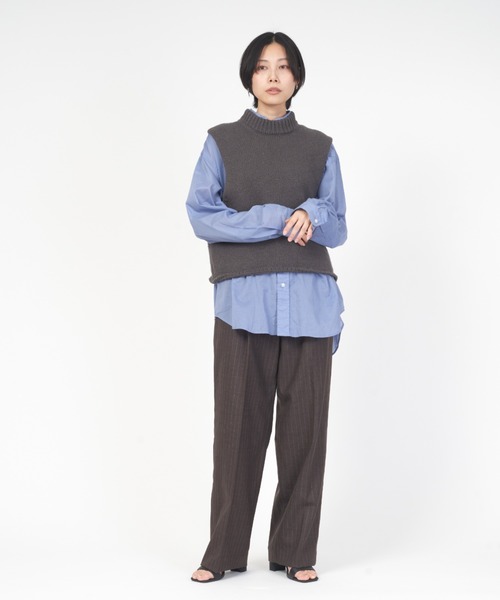 THE SHINZONE スラックス パンツ PIN STRIPE SLACKS ピン