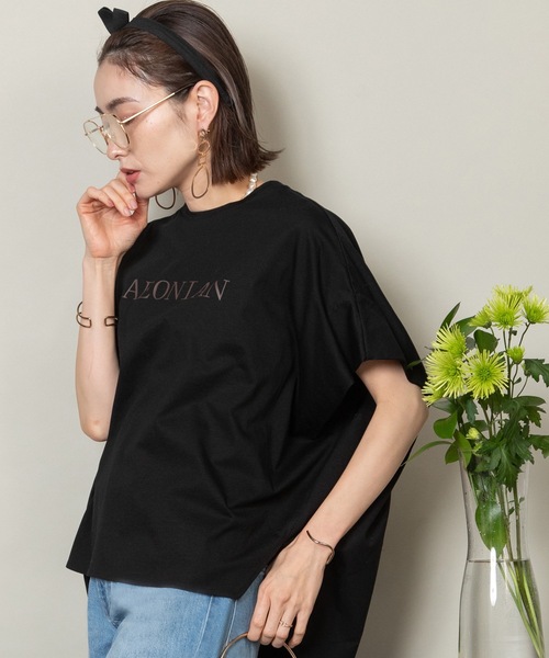 tシャツ AEON I AN ロゴプリントTEE レディース : ZOZOTOWN