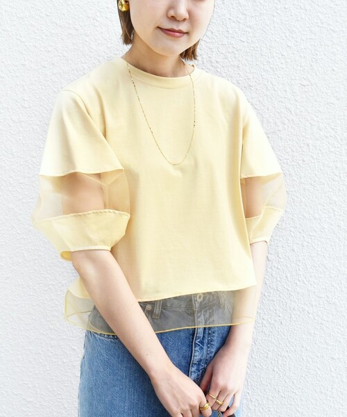 tシャツ 「XSサイズ〜/洗える」トリコットジャージー プルオーバー レディース 自由区 tシャツ 「XSサイズ〜/洗える」トリコットジャージー