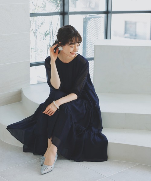 niana」 半袖ワンピース S ネイビー レディース : 82401489 : ZOZOTOWN 