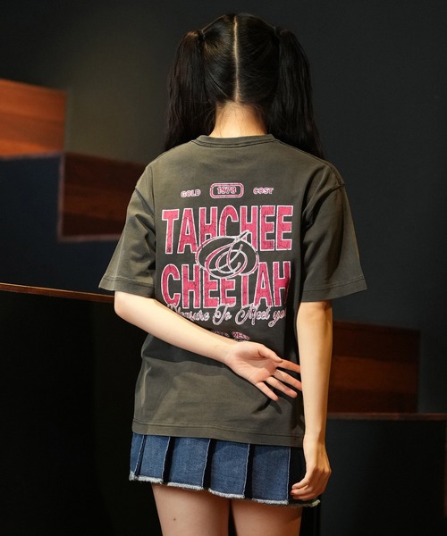 tシャツ 「ムラサキスポーツ限定」TAHCHEE/ターチー 半袖 Tシャツ フロントプリント オーバーサイズ アニメモチーフ TC240700-03 TAHCHEE ターチー 半袖 Tシャツ レディース フロントプリント