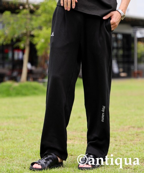 antiqua（アンティカ） パンツ 裏毛ロゴパンツ レディース メンズ