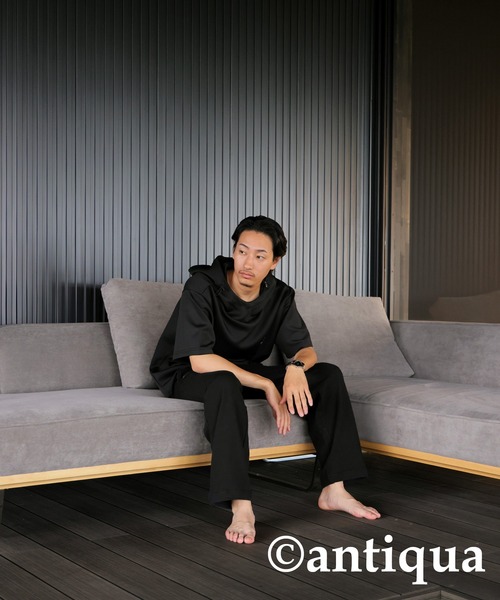 antiqua（アンティカ） パンツ 裏毛ロゴパンツ レディース メンズ