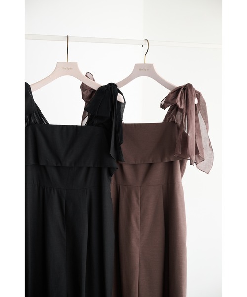 サロペット・オーバーオール・オールインワン Her lip to  Ribbon Romper S Ribbon Romper（つなぎ/オールインワン）｜Her lip to（ハー