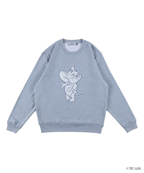 トレーナー スウェット 「公式」トムとジェリー　MLE「TOM and JERRY」　クルーネックスウェットシャツ　タフィー レディース メンズ