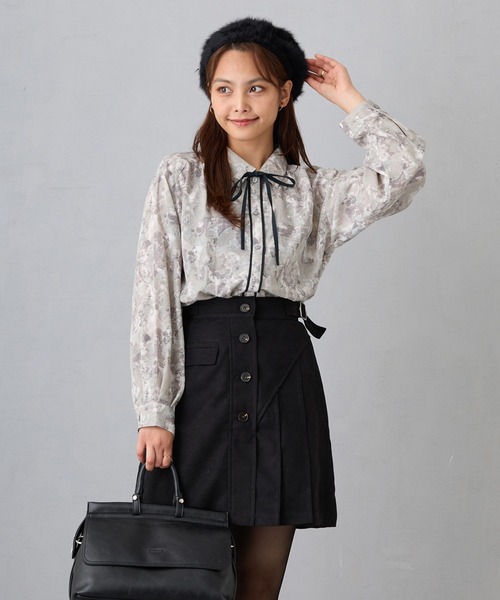 スカート ピーチ起毛プリーツMIXミニスカート : ZOZOTOWN Yahoo!店