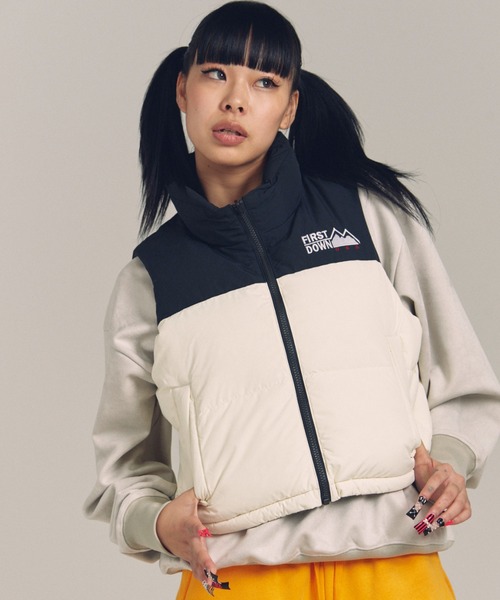 ダウンコート ダウンジャケット FDU SHORT BUBBLE DOWN VEST MICROFT 