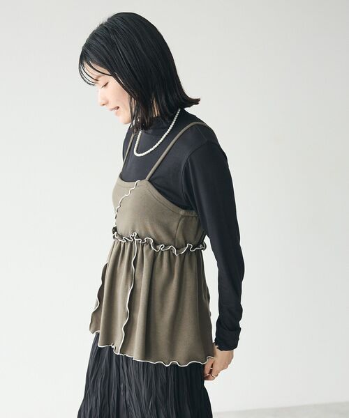 ベスト ジレ ジレキャミトップス レディース CRAFT STANDARD BOUTIQUE ベスト ジレ 配色メローキャミトップス