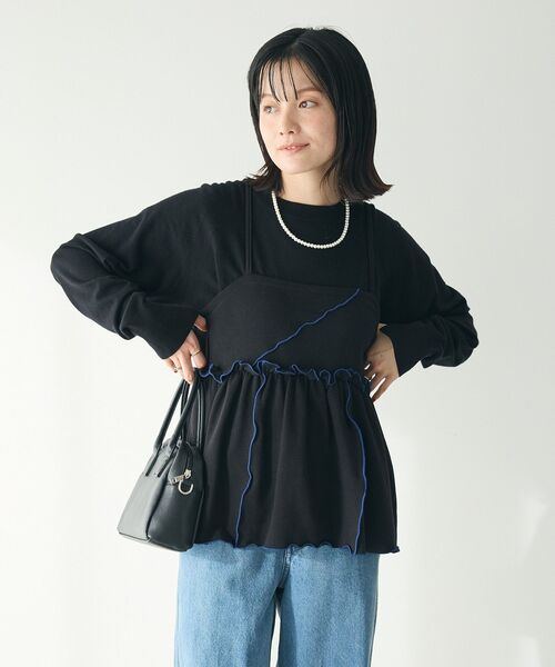 ベスト ジレ ジレキャミトップス レディース CRAFT STANDARD BOUTIQUE ベスト ジレ 配色メローキャミトップス