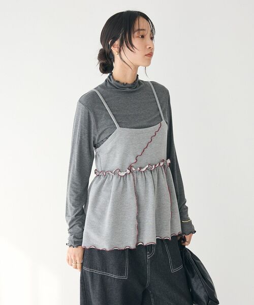 ベスト ジレ ジレキャミトップス レディース CRAFT STANDARD BOUTIQUE ベスト ジレ 配色メローキャミトップス