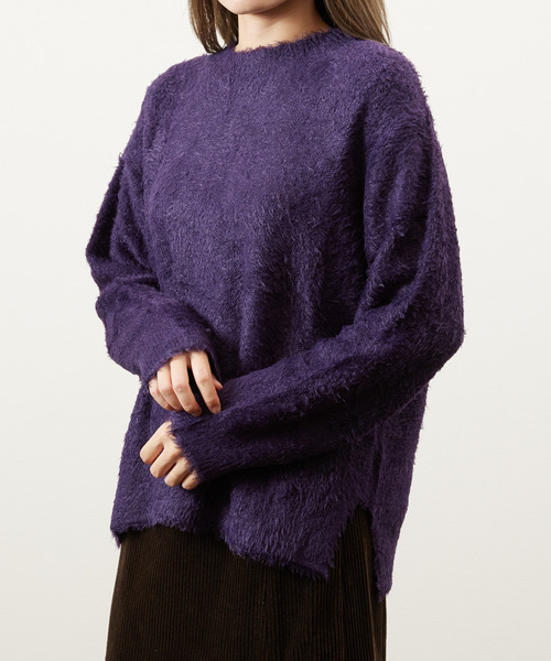ニット セーター JANESMITH ジェーンスミス / 3G FEATHER YARN KNIT CREW フェザーヤーンクルーネックニット セータ