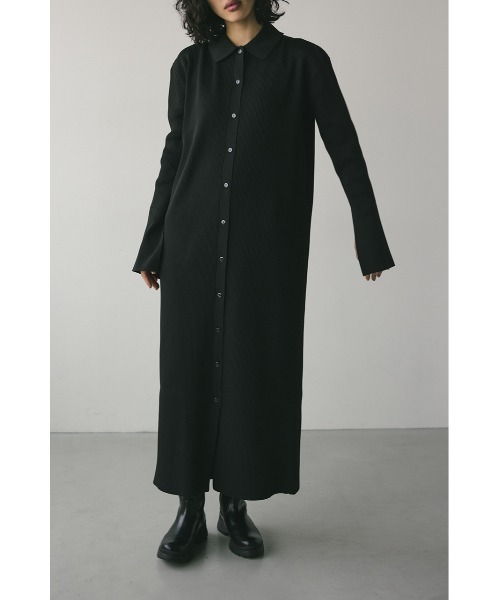 STYLEMIXER ワンピース ロングカフリブニットワンピース