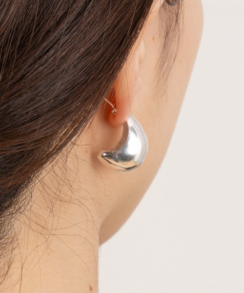 ピアス 「AURORE HAVENNE」 ベルギー発 ドロップピアス シルバー