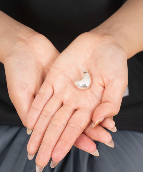 ピアス 「AURORE HAVENNE」 ベルギー発 ドロップピアス シルバー