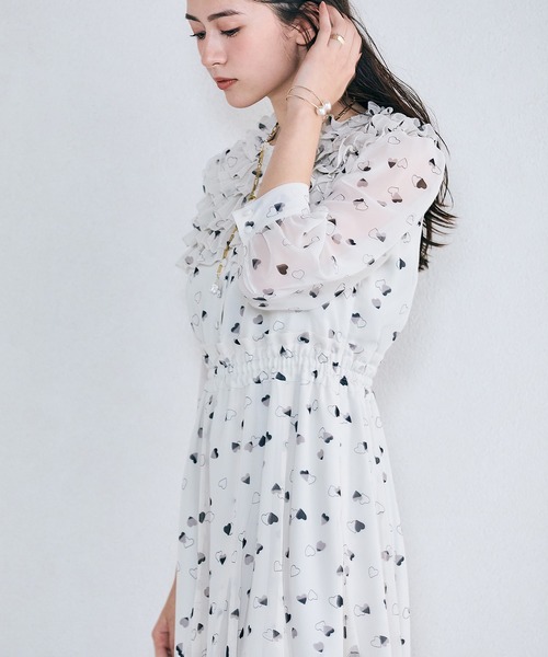 Audie a Muses（オーディア ミューズ） ワンピース ハートプリント
