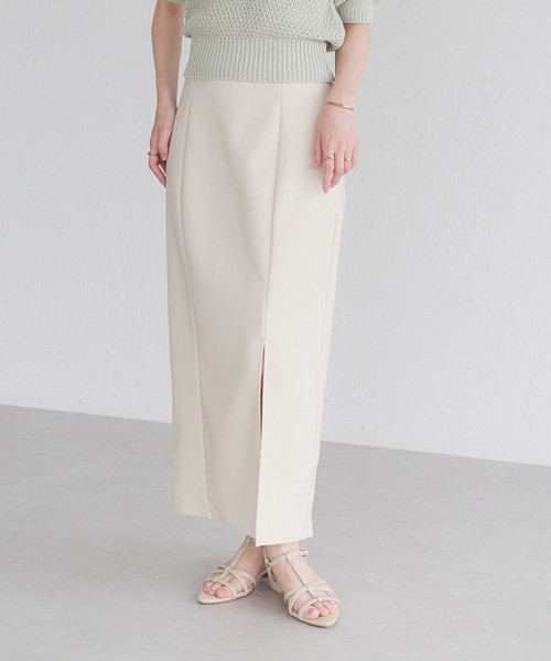 CPG スリット　ホワイト スカート raffime スカート スリット入りナロースカート : ZOZOTOWN Yahoo