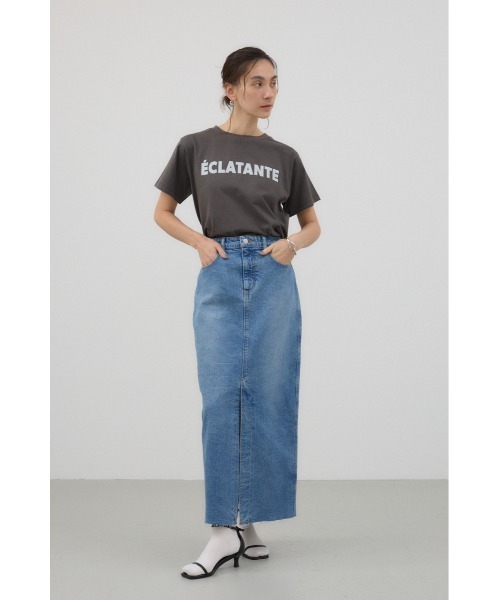 【完売品】crie conforto デニムタイトロングスカート　M crie conforto | デニムタイトロングスカート (スカート ) |SHEL