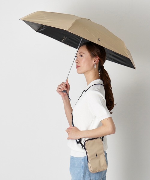 POLO 新品未使用ラルフローレン  雨天兼用 POLO RALPH LAUREN（ポロ・ラルフローレン） 折りたたみ傘 遮光 晴雨