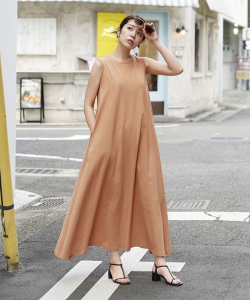 zootie（ズーティー） ワンピース 汗しみない カップ付きノースリーブ