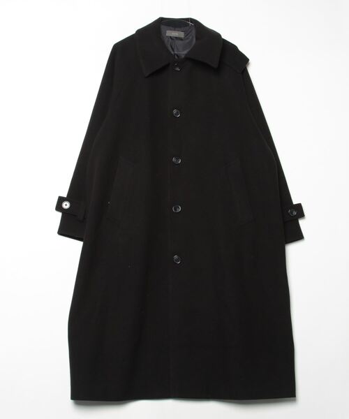 CLEL（クレイル） ステンカラーコート M ブラック メンズ : ZOZOTOWN