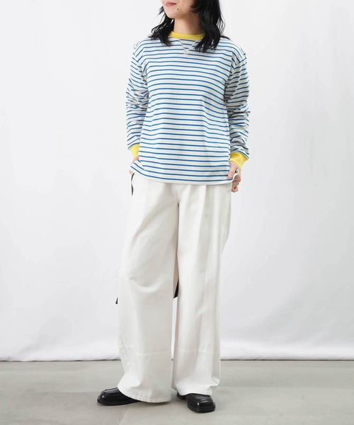 LADY LUCK LUCA tシャツ LC/LLL カラーアクセントボーダー