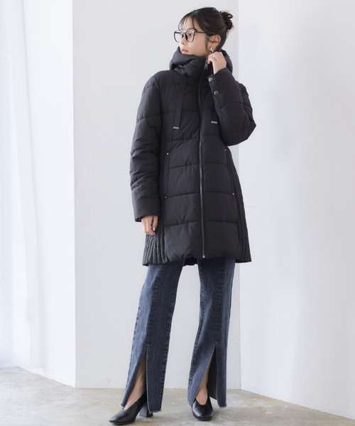 「RIRIYANO」 コート MEDIUM ネイビー レディース_画像3