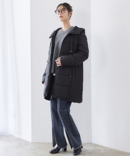 「RIRIYANO」 コート MEDIUM ネイビー レディース_画像4